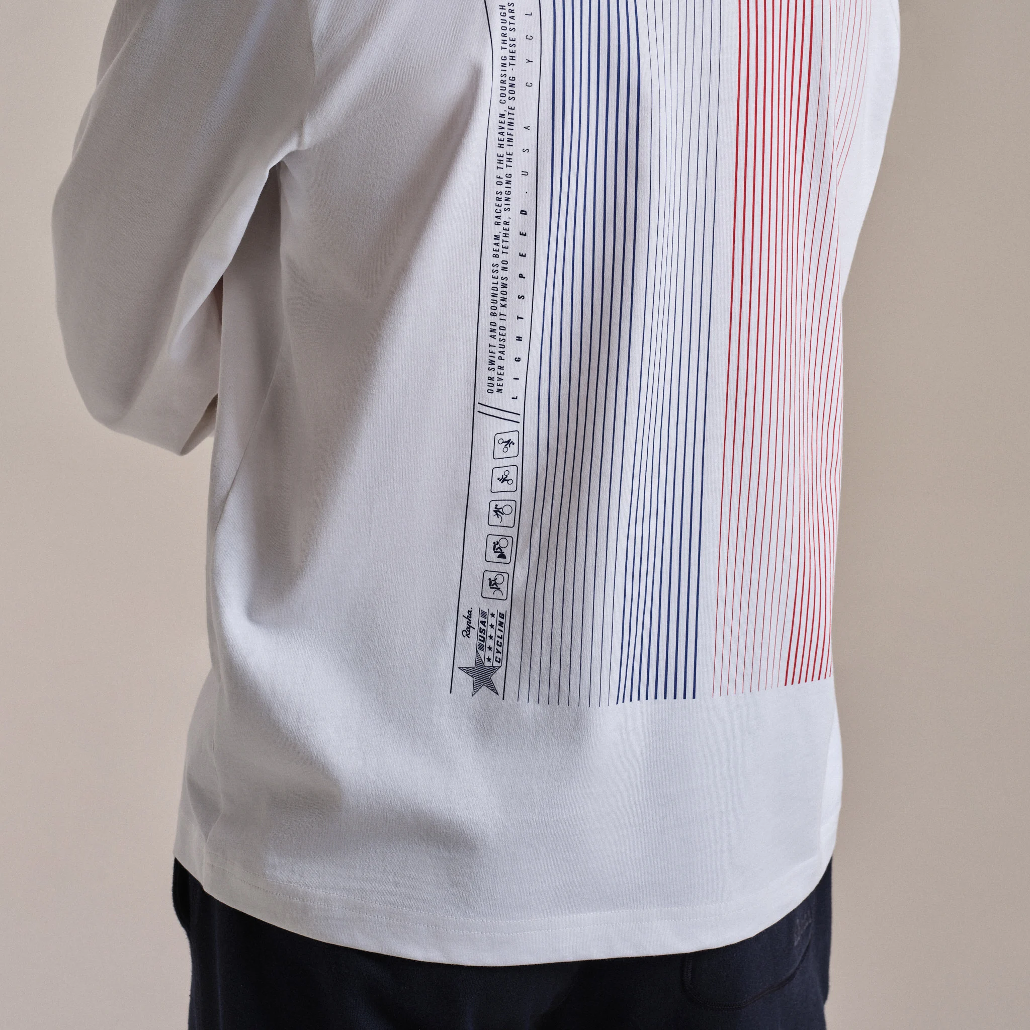USA Men's Long Sleeve Cotton T-Shirt